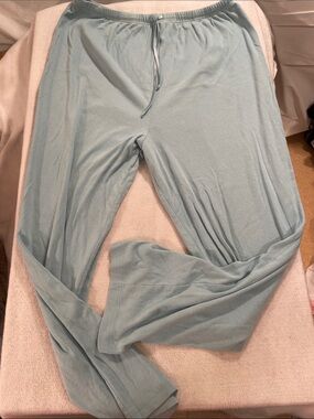 Women's Light Blue Casual Joggers with Drawstring Waist